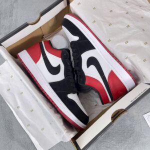 Giày Nike Air Jordan 1 Low Red Black Toe Like Auth
