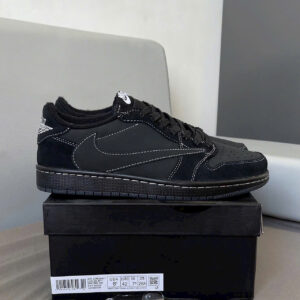 Giày Nike Air Jordan 1 Retro Low OG SP Travis Scott ‘Black Phantom’ Like Auth