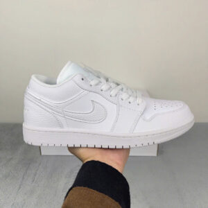 Giày Nike Air Jordan 1 Low All White Like Auth