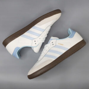 Giày Adidas Samba OG ‘White Halo Blue Gum’ Chuẩn 95% Auth