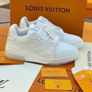 Lv Trainer #54 Signature Full White Monogram