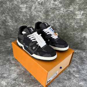 Louis Vuitton LV Trainer #54 Denim Damier Black